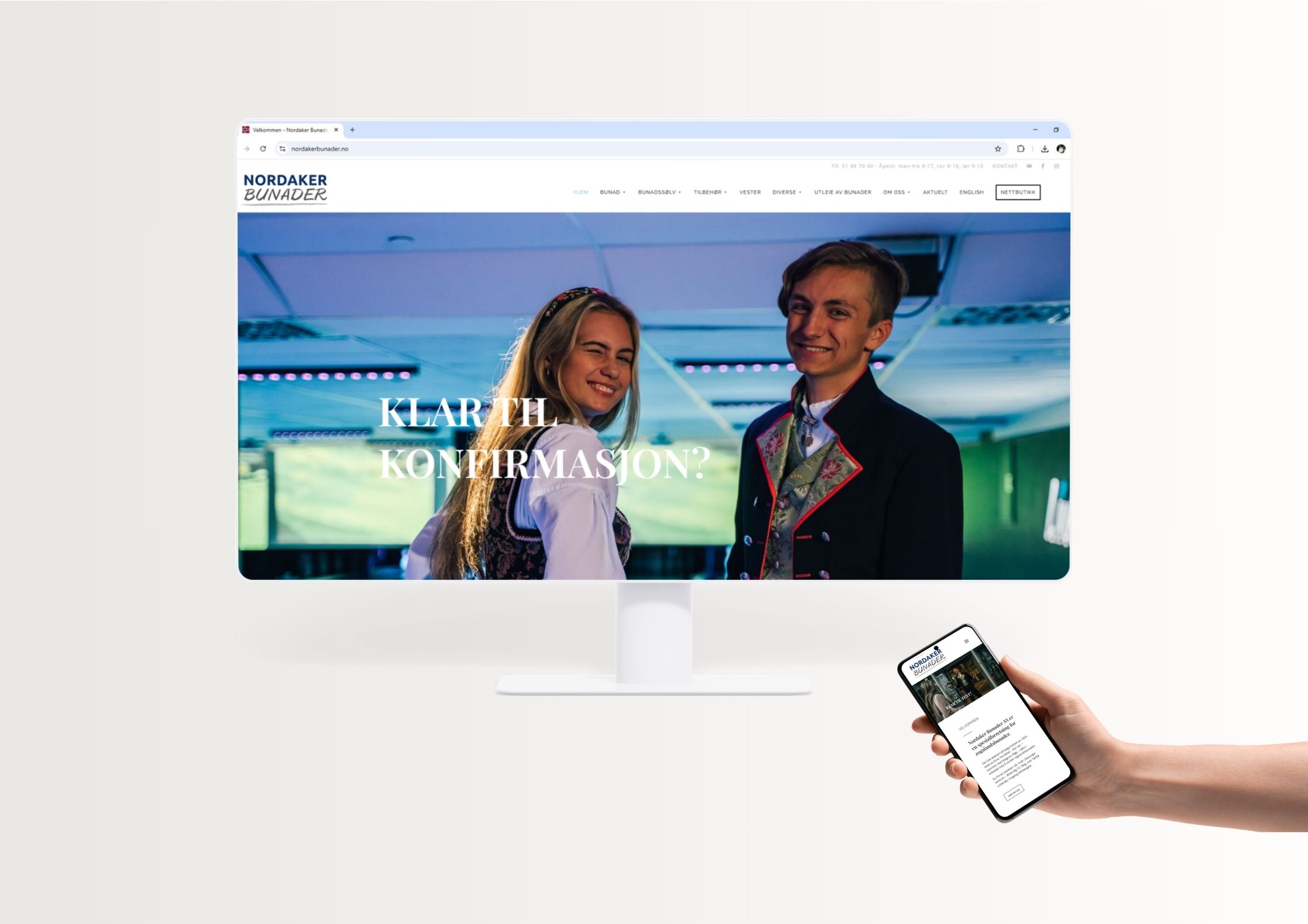 Nettside med nettbutikk i WordPress